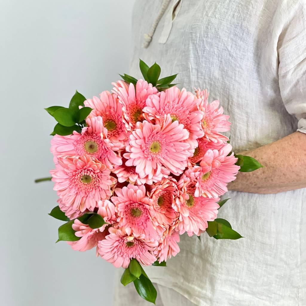 Soft Pink Gerbera Bouquet of 20 Gerberas - FabulousFlowers