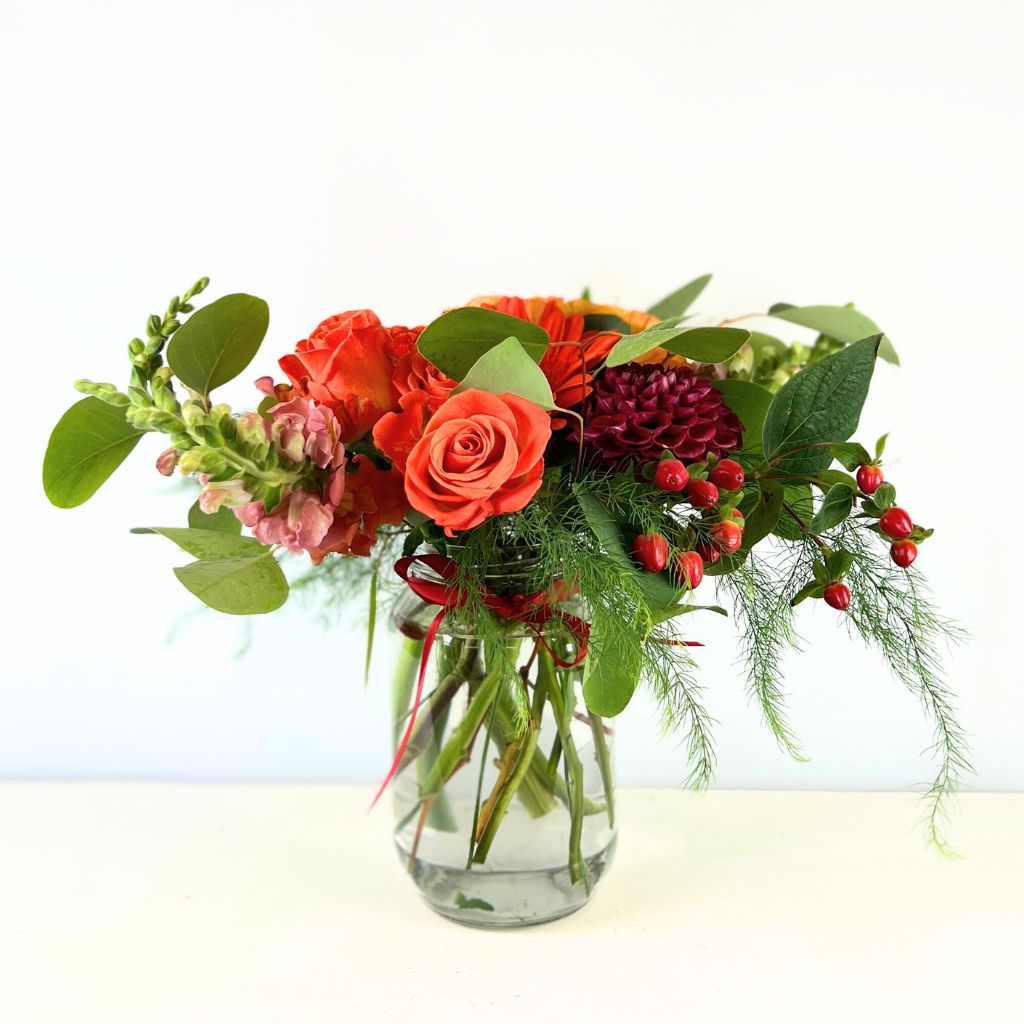 Sundown Enchantment Flower Arrangement - Regal Elegance | Fabulous Flowers and Gifts