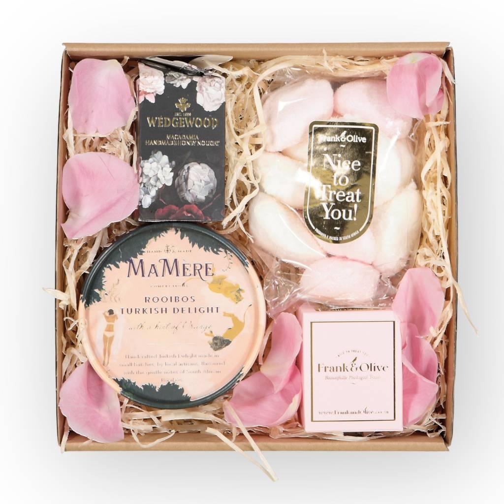 Fabulous Flowers luxury gift box presentation with bonbons and nougat - Fabulous Flowers