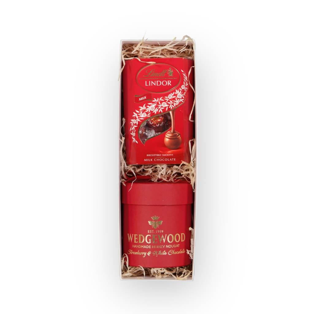 Lindt Lindor milk chocolate truffles in a beautifully crafted red box - Fabulous Flowers