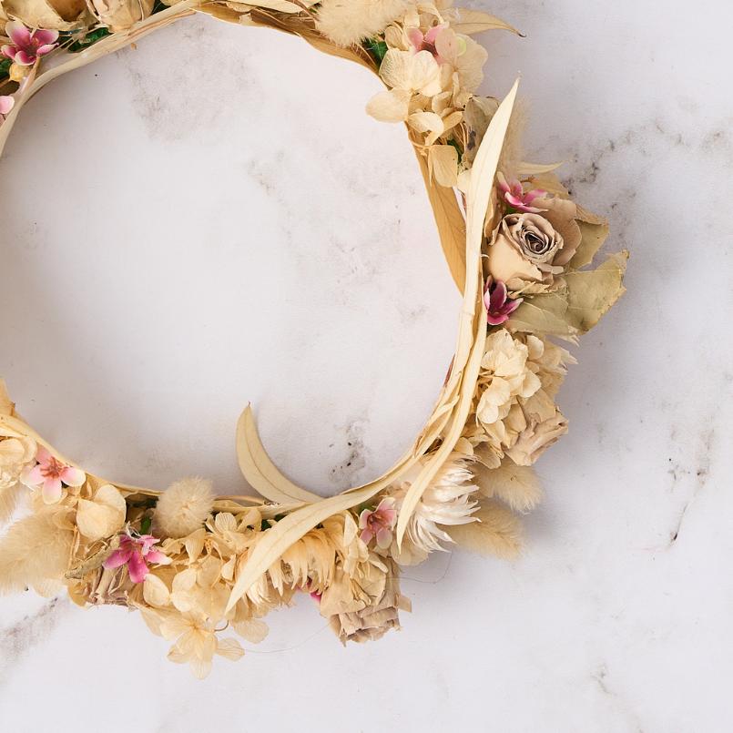 Whispering Petals Dried Flower Crown - alternate view