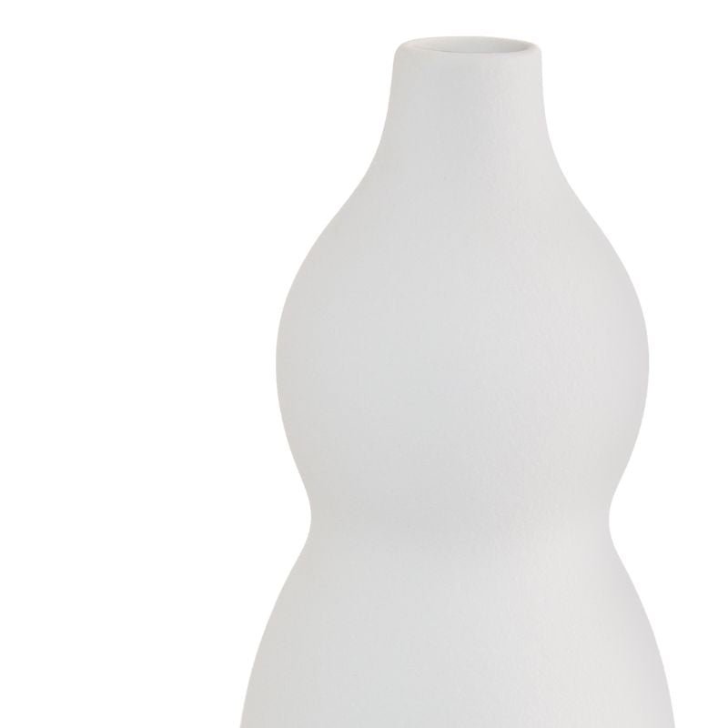 White Dupla Vase - alternate view