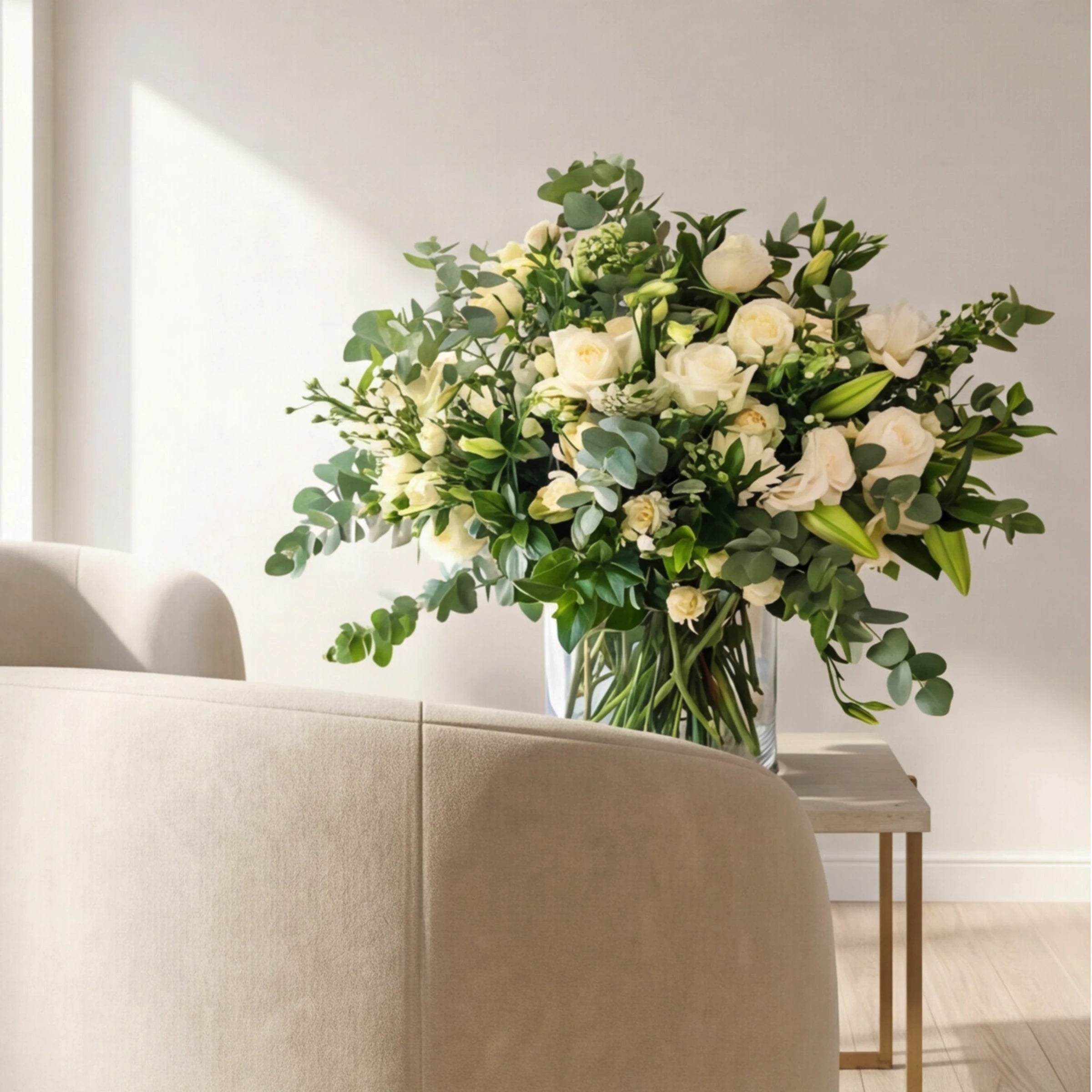 White Purity Vase Arrangement - image 4