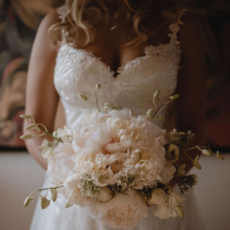 bridal bouquet, mermaid wedding dress, wedding gowns, peonies, white peonies, bridal bouquets, fabulous flowers