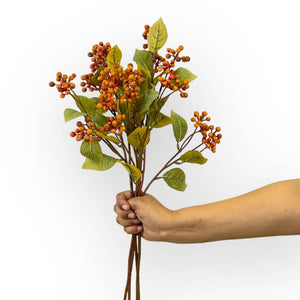 Wild Berry Spray Rust Artificial Flowers Display | Fabulous Flowers and Gifts