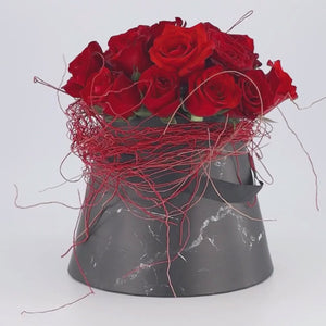 Video of red roses in a container from Fabulous Flowers