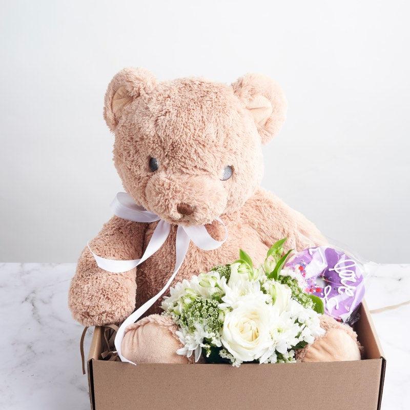Teddy Doughnut biscuit Flowers | Fabulous Flower and Gift Delivery Cape Town