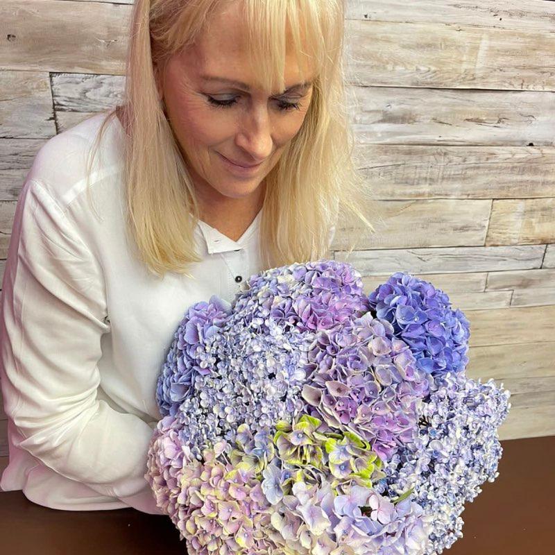 Beautiful Blue Hydrangea Bouquet | Fabulous Flowers MAster Florist Josie van Aswegen