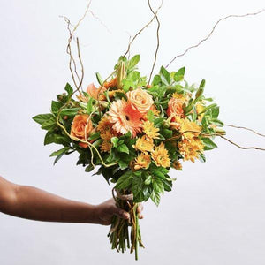 Bright Sunshine Bouquet with Roses and Gerberas - Fabulous Flowers and Gifts