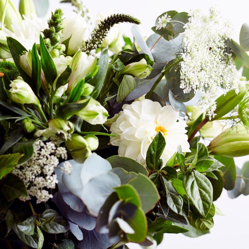 Flowers and wild greenery arrangement for women