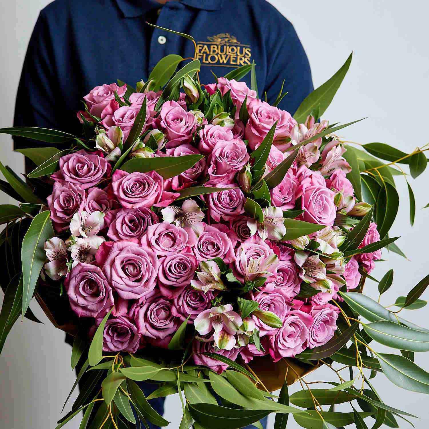 Dusty Pink Grace Rose Bouquet | Fabulous Flowers