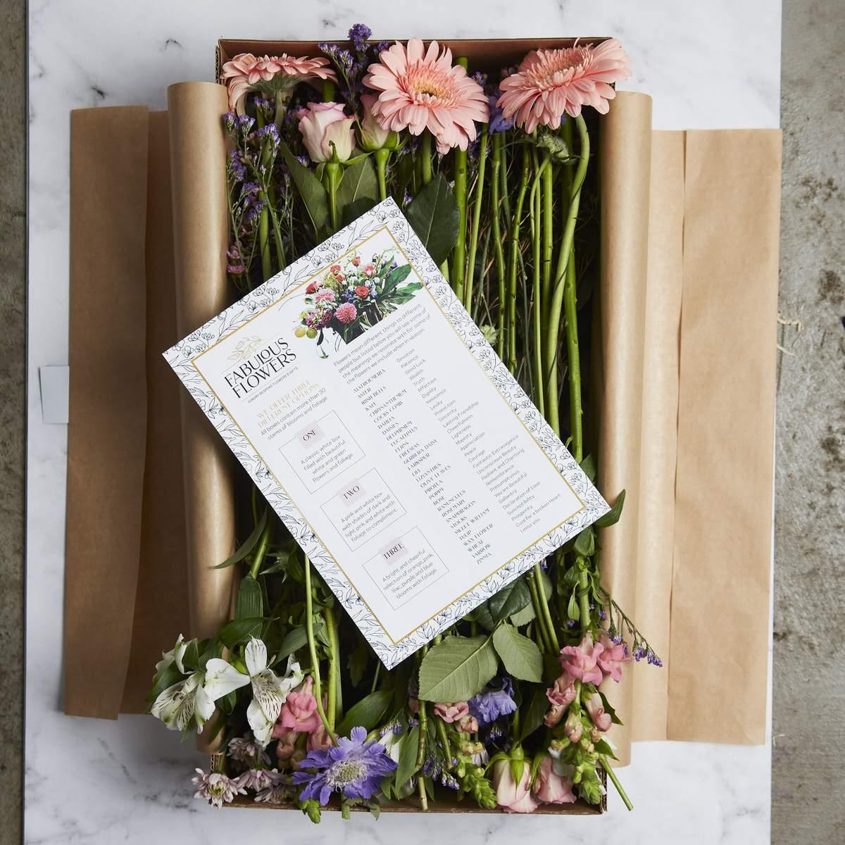 Pink & Lilac Flowers in a Box - Fabulous Flowers Cape Town Flower Delivery
