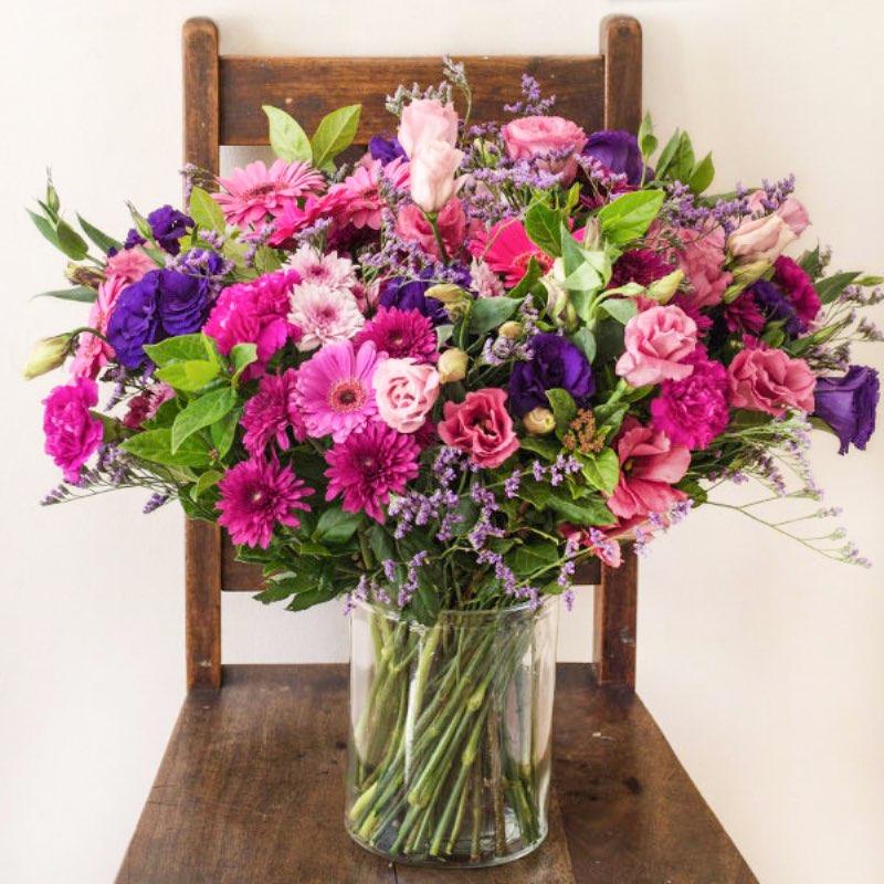 Bright and Beautiful Purple Flowers Arrangement - Fabulous Flowers