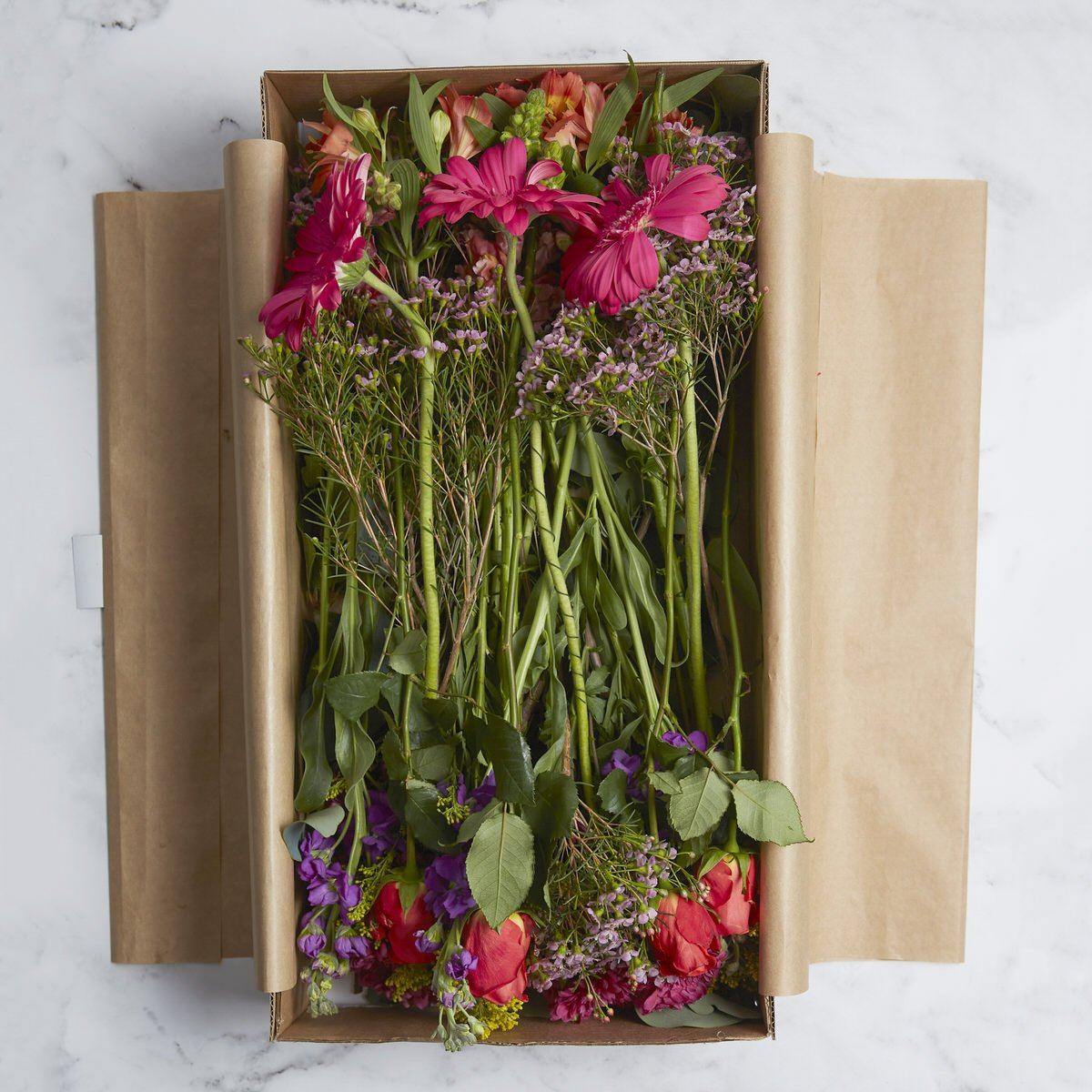 Bright Flowers in a Box - Fabulous Flowers Cape Town Flower Delivery