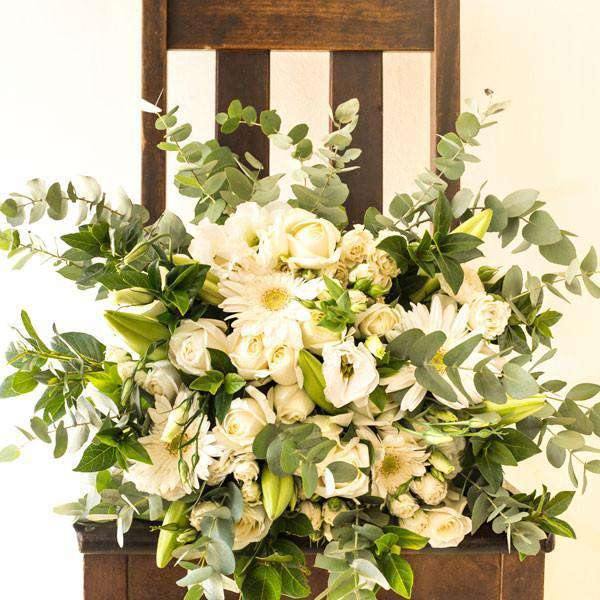 Classic White Bouquet - Fabulous Flowers Cape Town Flower Delivery