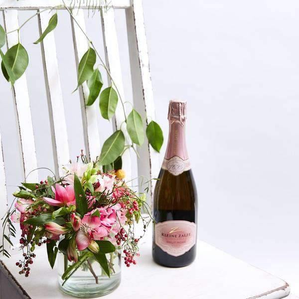 Bubbles and Pink - Fabulous Flowers Cape Town Flower Delivery
